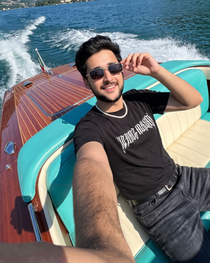 AI Speedboat Selfie Photoshoot Prompt (2026)